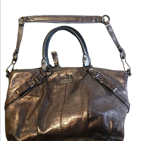 Coach  
Shimmer BronzeStyle Madison Sophia Satchel /Shoulder Bag  No H1020 15960 - Picture 1 of 9